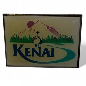 Kenai Alaska Souvenir Lapel Pin‎ Mountain River Design Enamel Travel Collectible